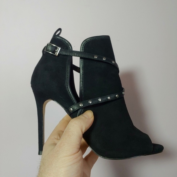 Primadonna collection black peep toe heels, size 37 EU - Picture 7 of 11